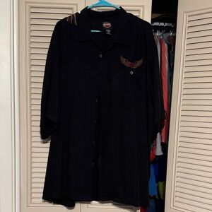 Harley-Davidson Black Silk Shirt